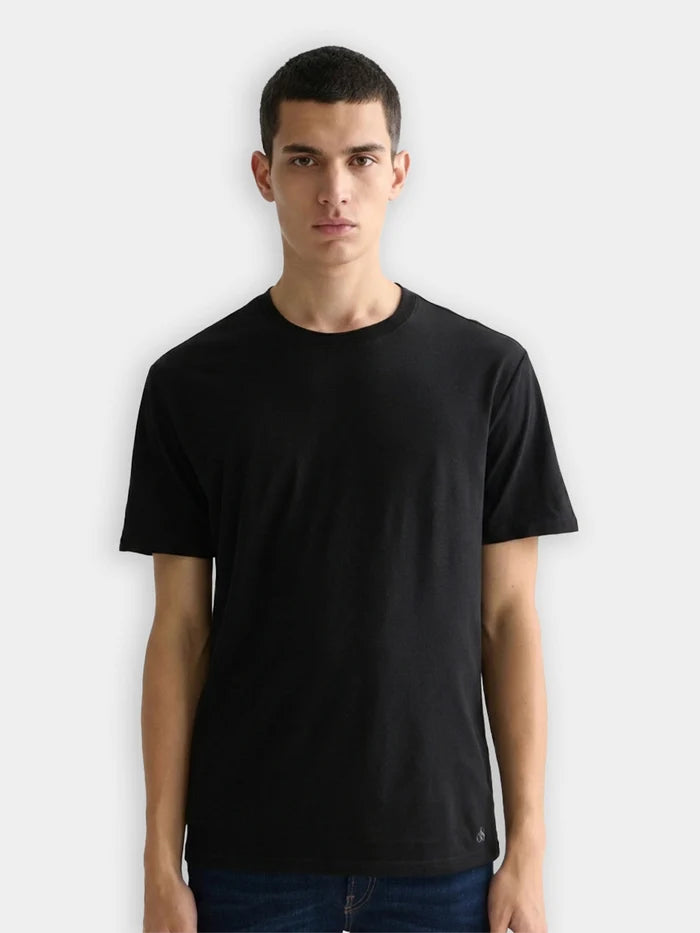 3Pkt Ultra Soft Crew Neck T-Shirt - Black