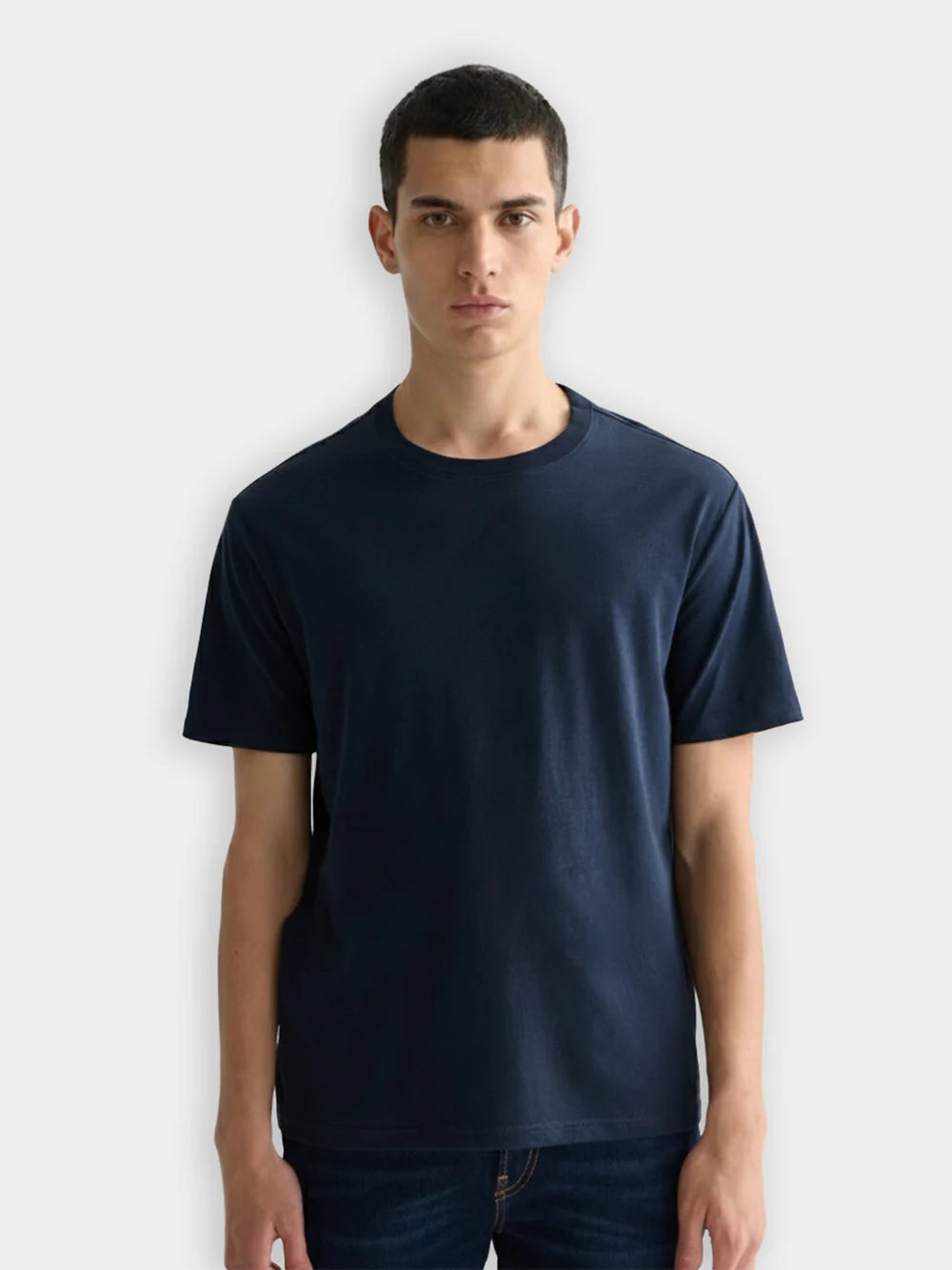 3Pkt Ultra Soft Crew Neck T- Shirts Black/Blue/White