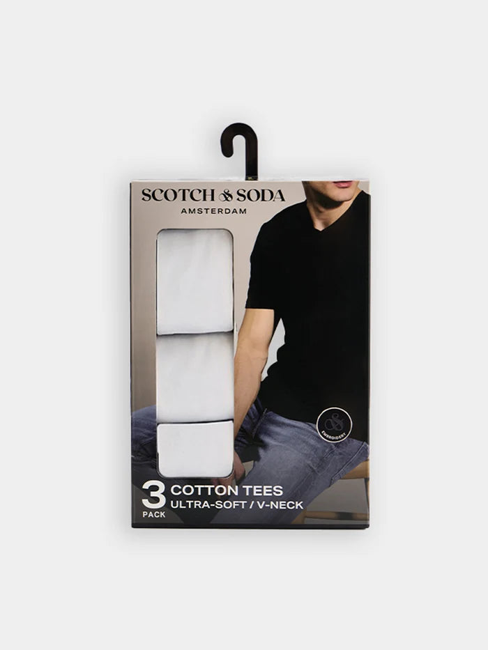 3Pkt Ultra Soft Crew Neck T-Shirt - White