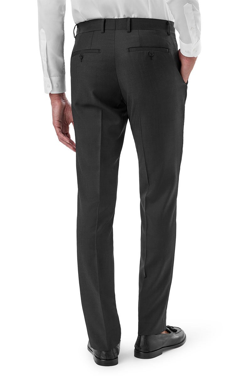 Caper 100% Wool Trouser - Charcoal