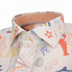 Doodle Print Short Sleeve Shirt
