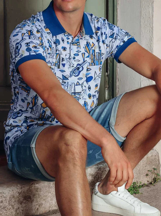 Print Polo Shirt