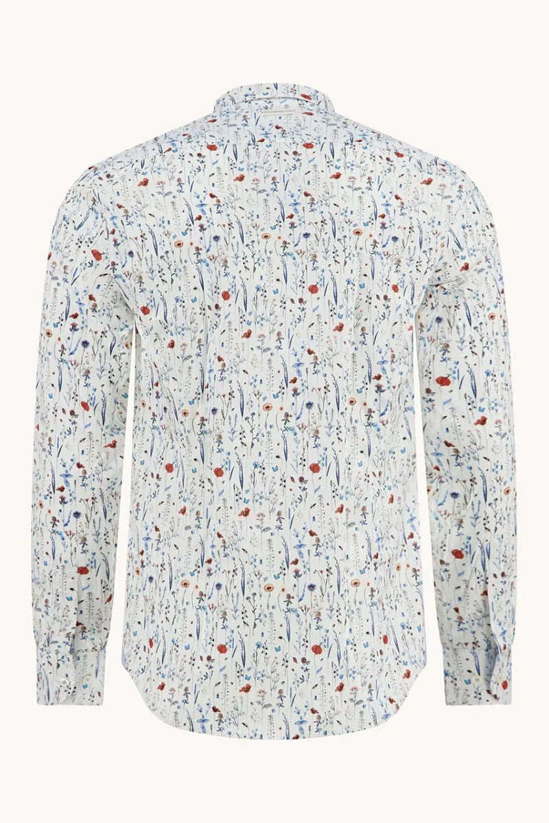 Wild Flowers Print Long Sleeve Shirt