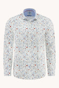Wild Flowers Print Long Sleeve Shirt
