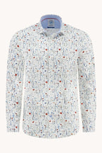Wild Flowers Print Long Sleeve Shirt
