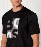 Mercerised-Cotton T-Shirt with Logo Artwork