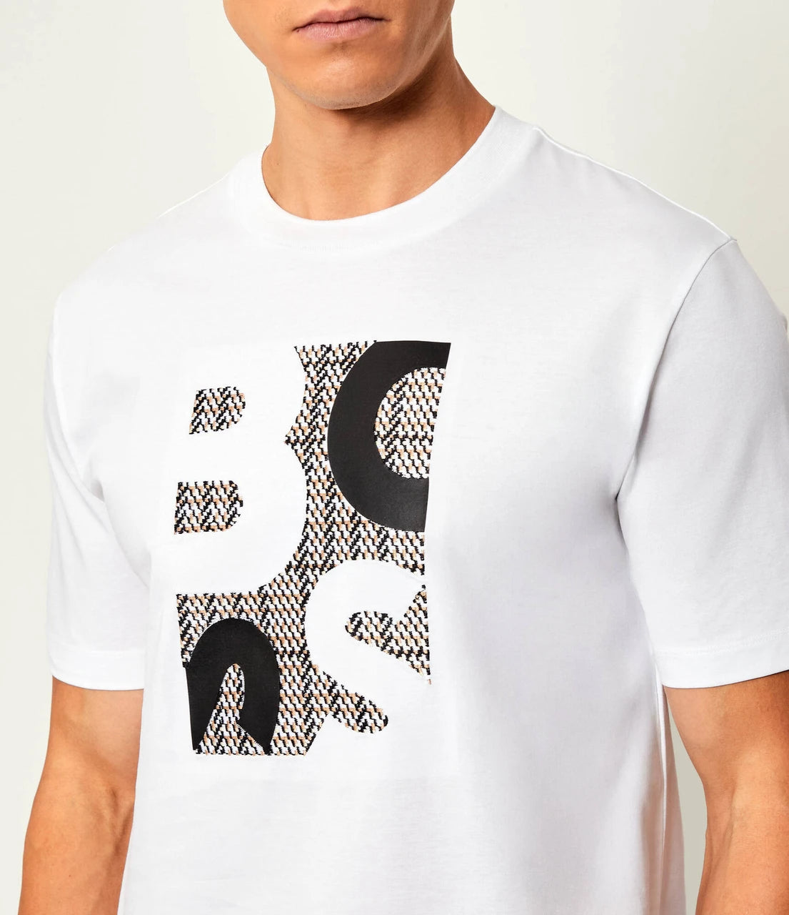 Mercerised-Cotton T-Shirt with Logo Artwork
