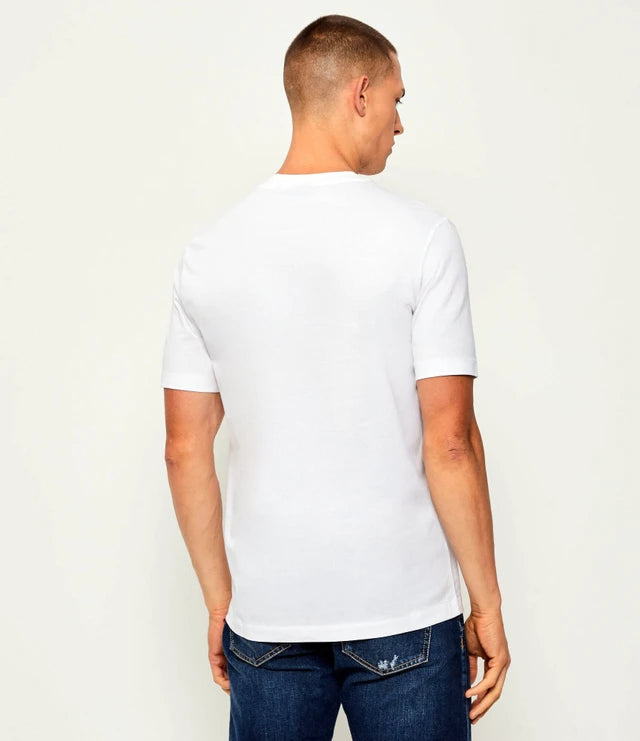 Mercerised-Cotton T-Shirt with Logo Artwork