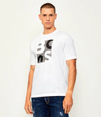 Mercerised-Cotton T-Shirt with Logo Artwork