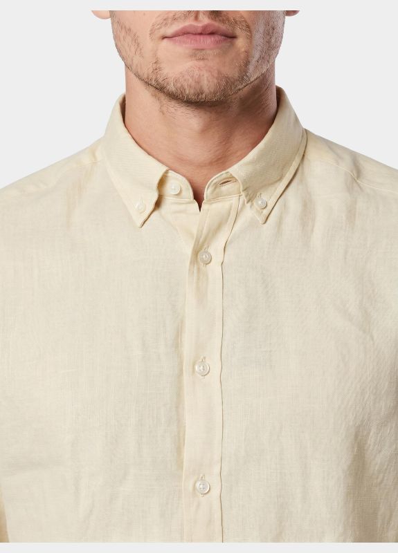 Regular-Fit Button-Down L/S Shirt in Linen