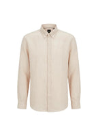 Regular-Fit Button-Down L/S Shirt in Linen