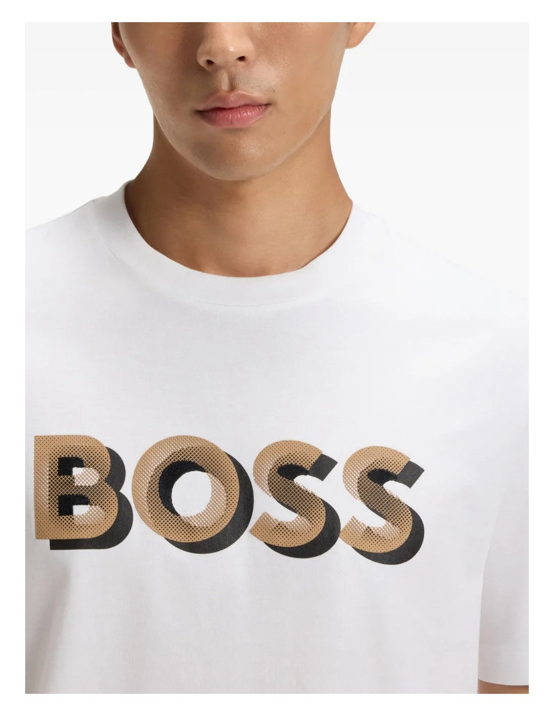 Mercerised-Cotton T-shirt with Logo Artwork