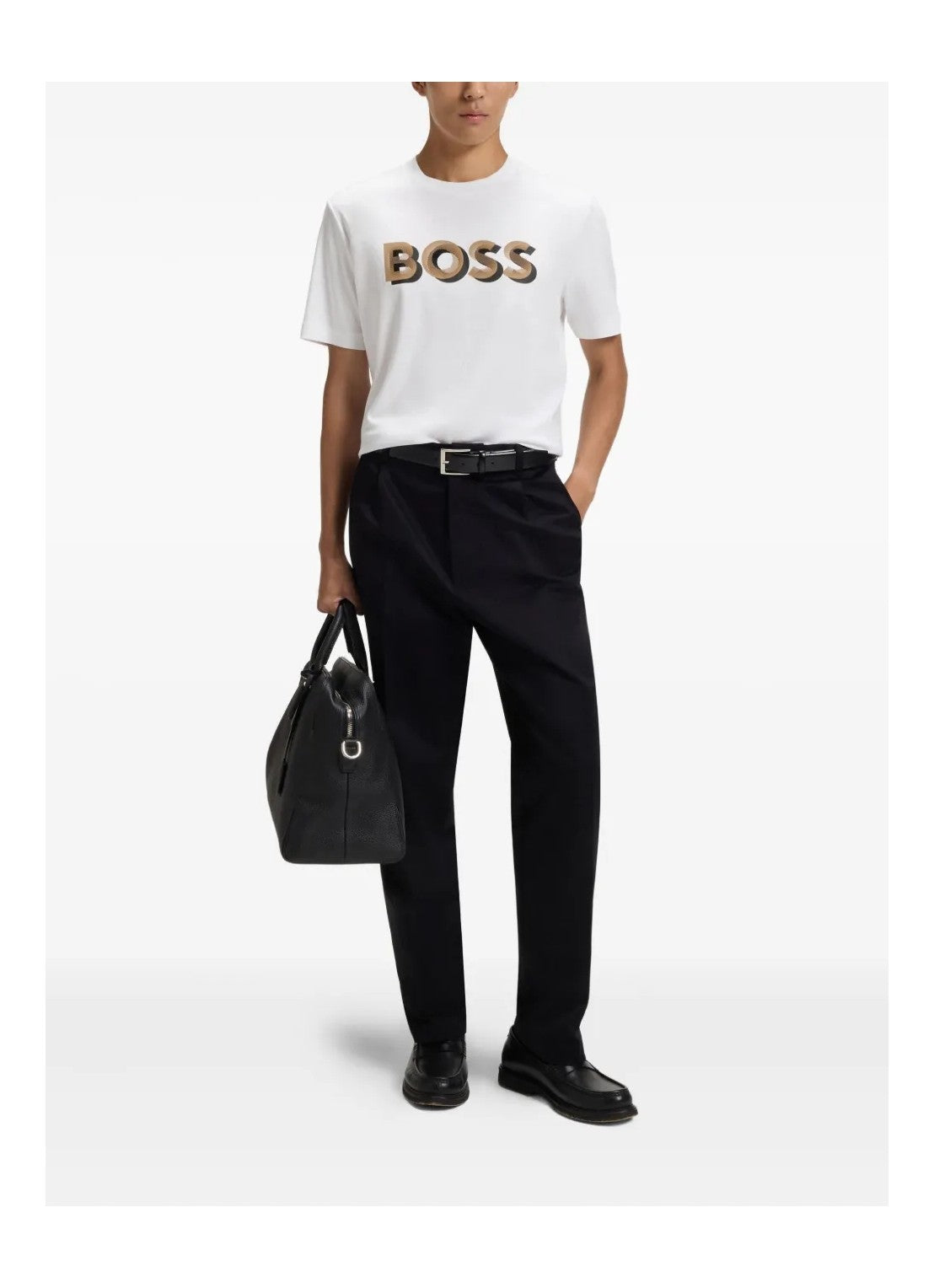 Mercerised-Cotton T-shirt with Logo Artwork