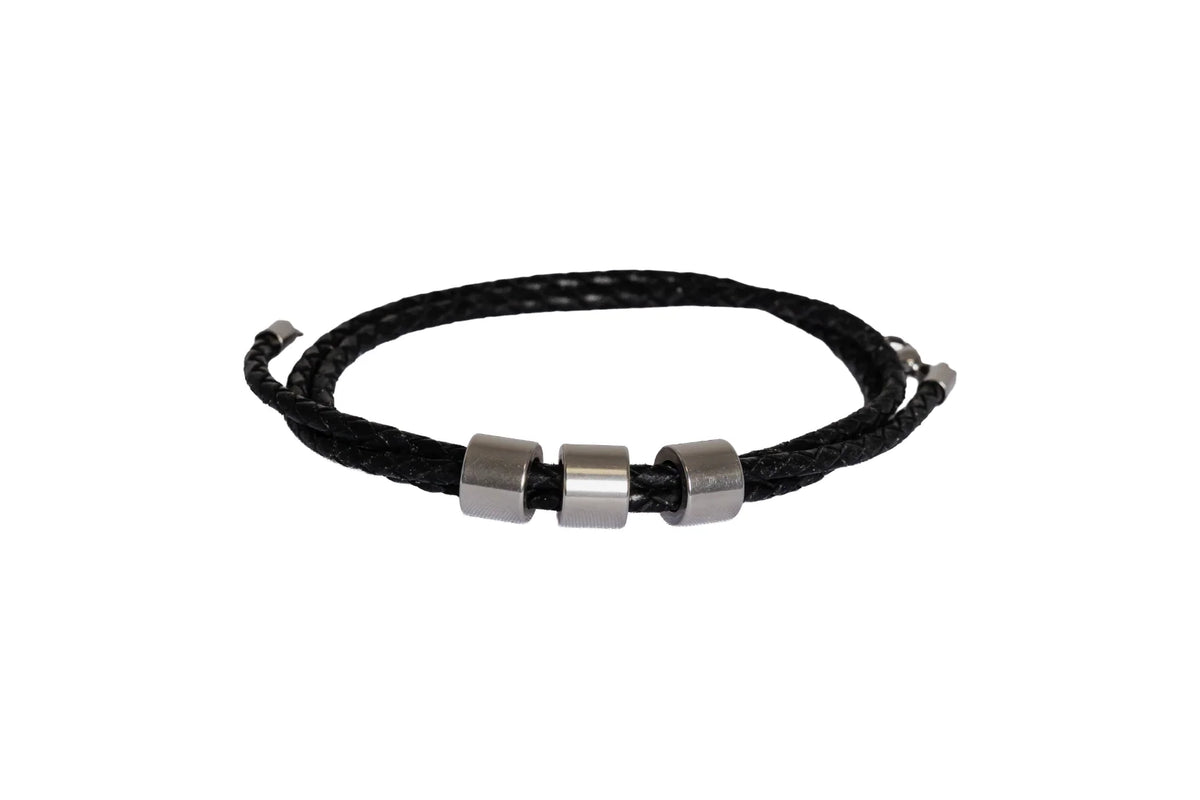 Waipu Leather Bracelet - Black