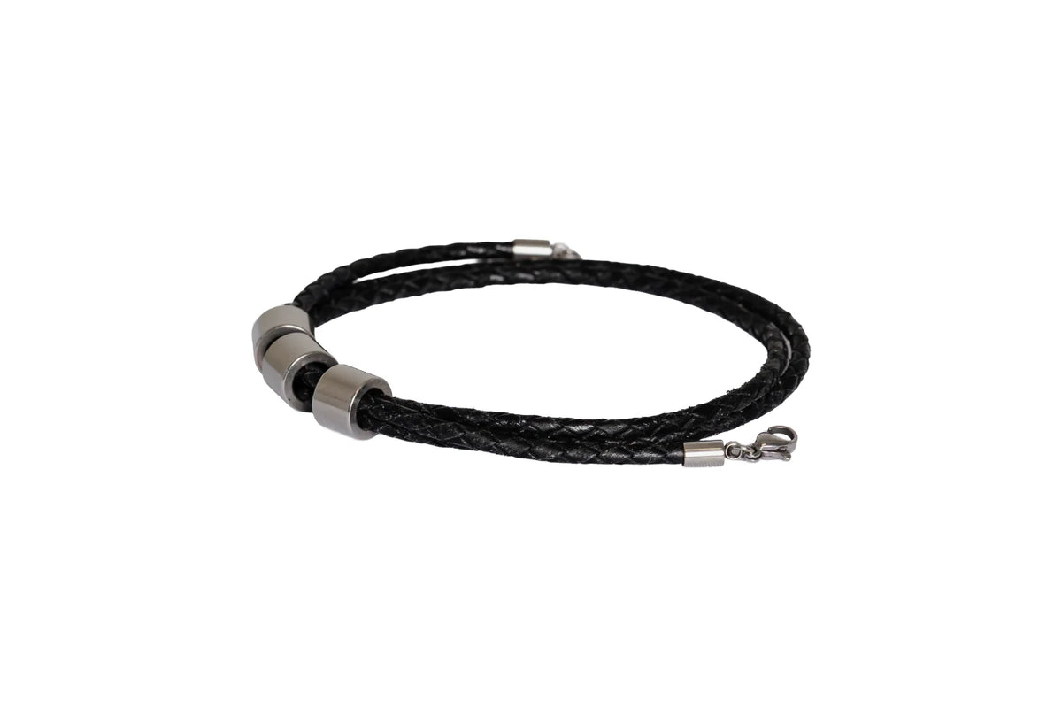 Waipu Leather Bracelet - Black