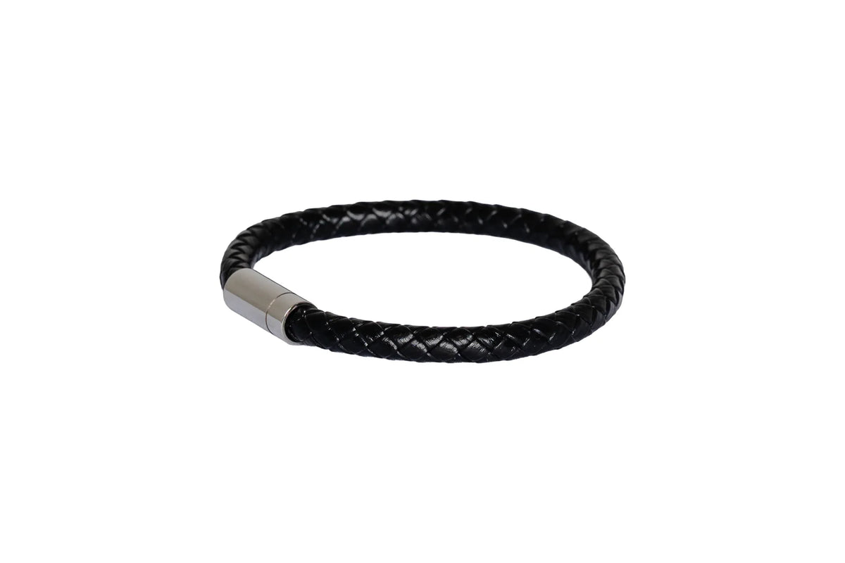 Onetangi Leather Bracelet - Black