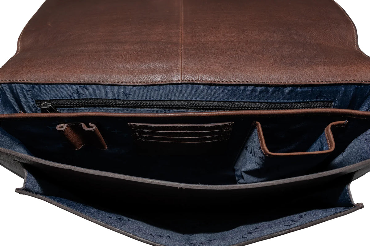 Clevedon Briefcase - Brown