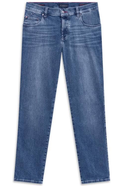 Bugatti Men's Stretch Jean- Straight Washed