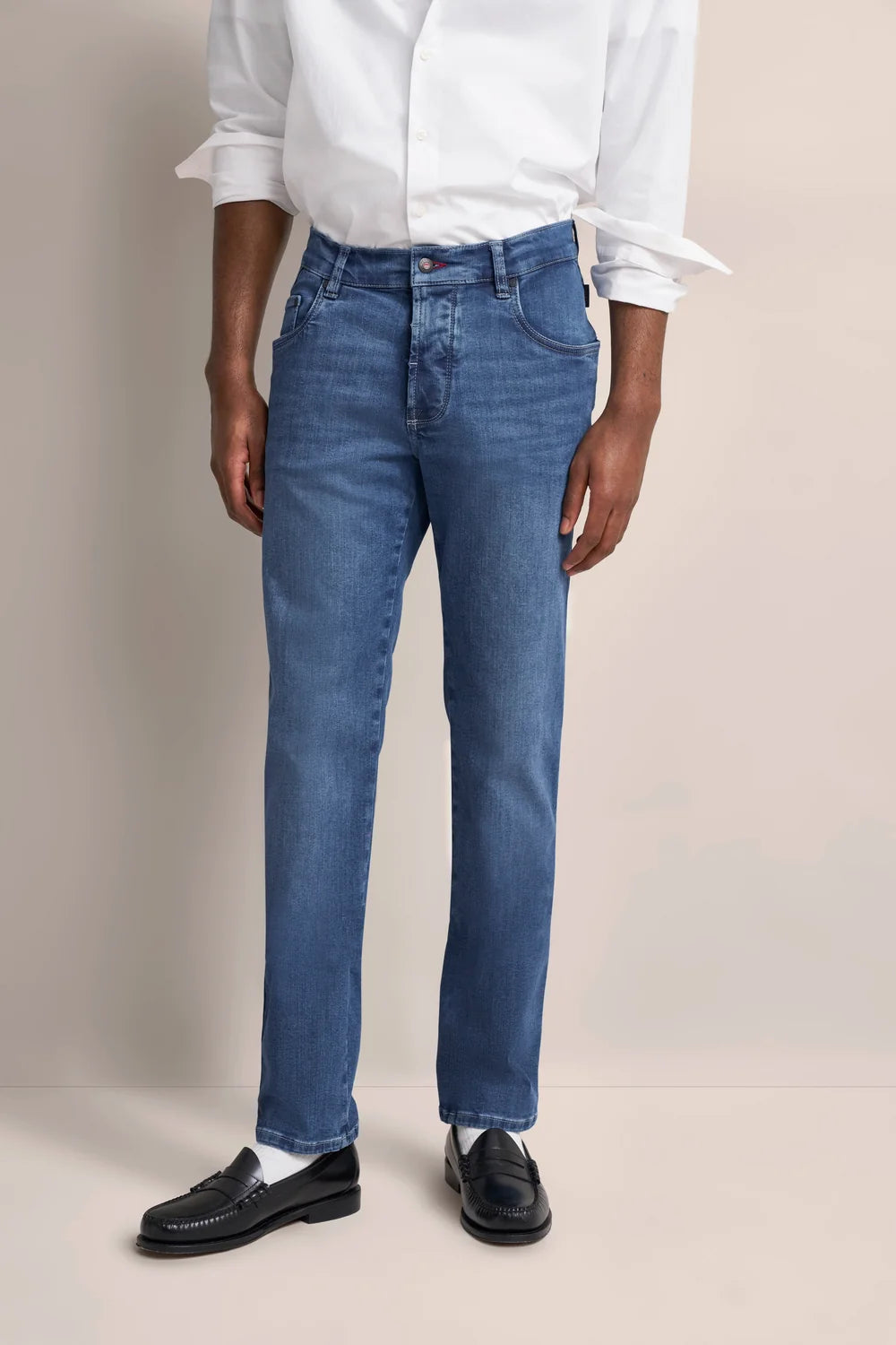 Bugatti Men's Stretch Jean- Straight Washed