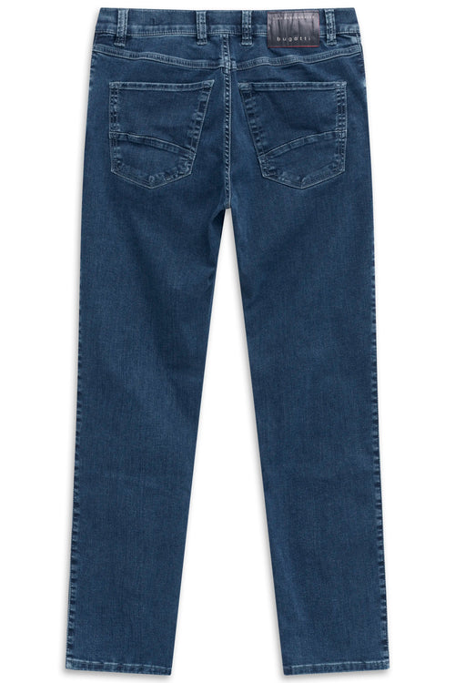 Bugatti Men's Stretch Jean - Mid Blue