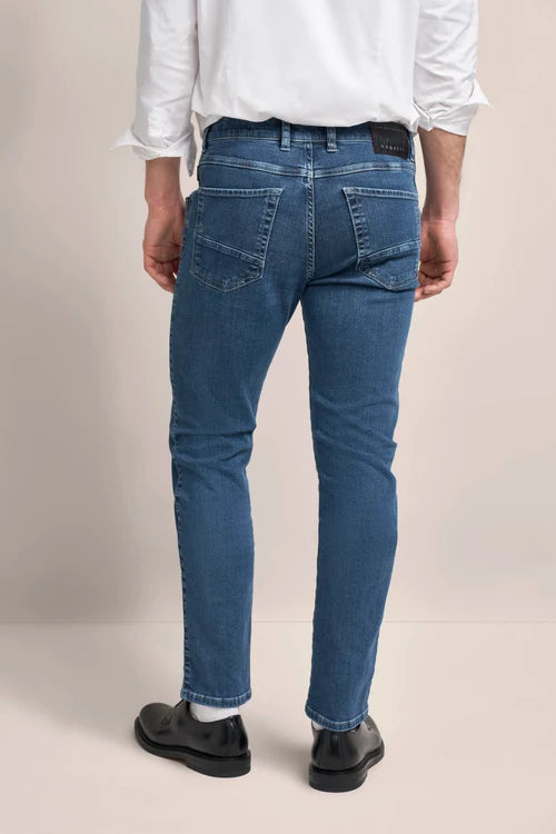 Bugatti Men's Stretch Jean - Mid Blue