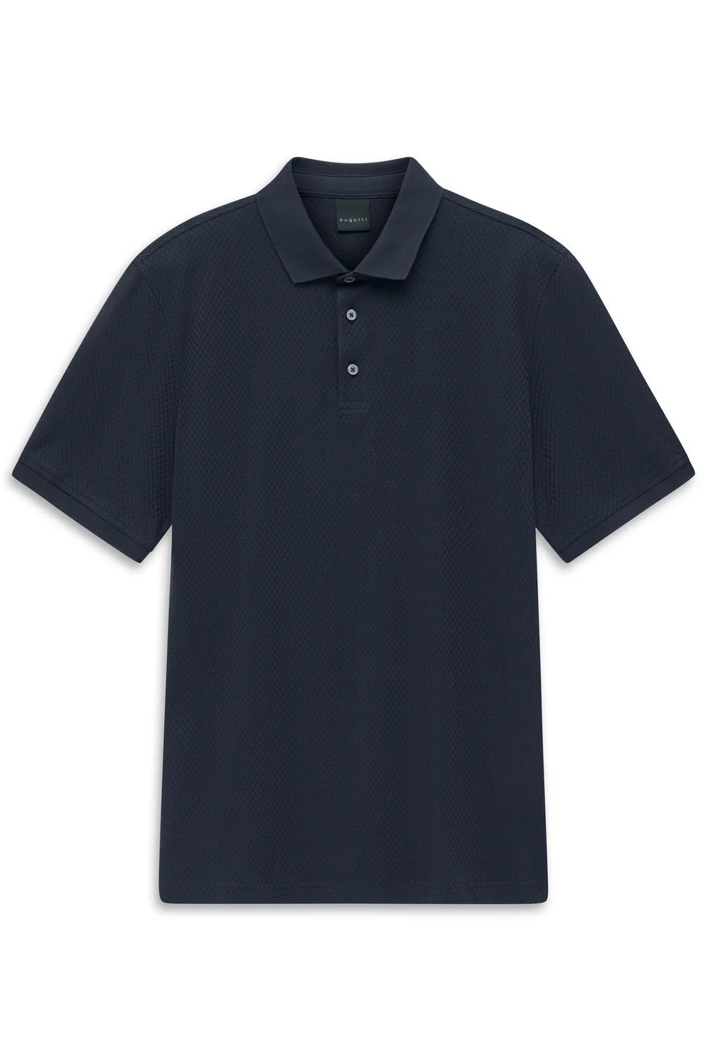 Bugatti Men's Textured Polo - Navy