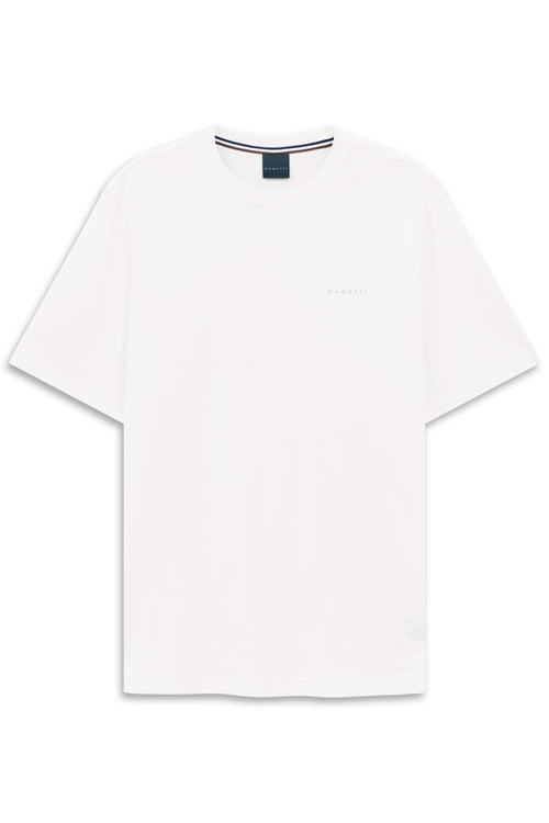 T-Shirt Chest Logo 100% Cotton - White