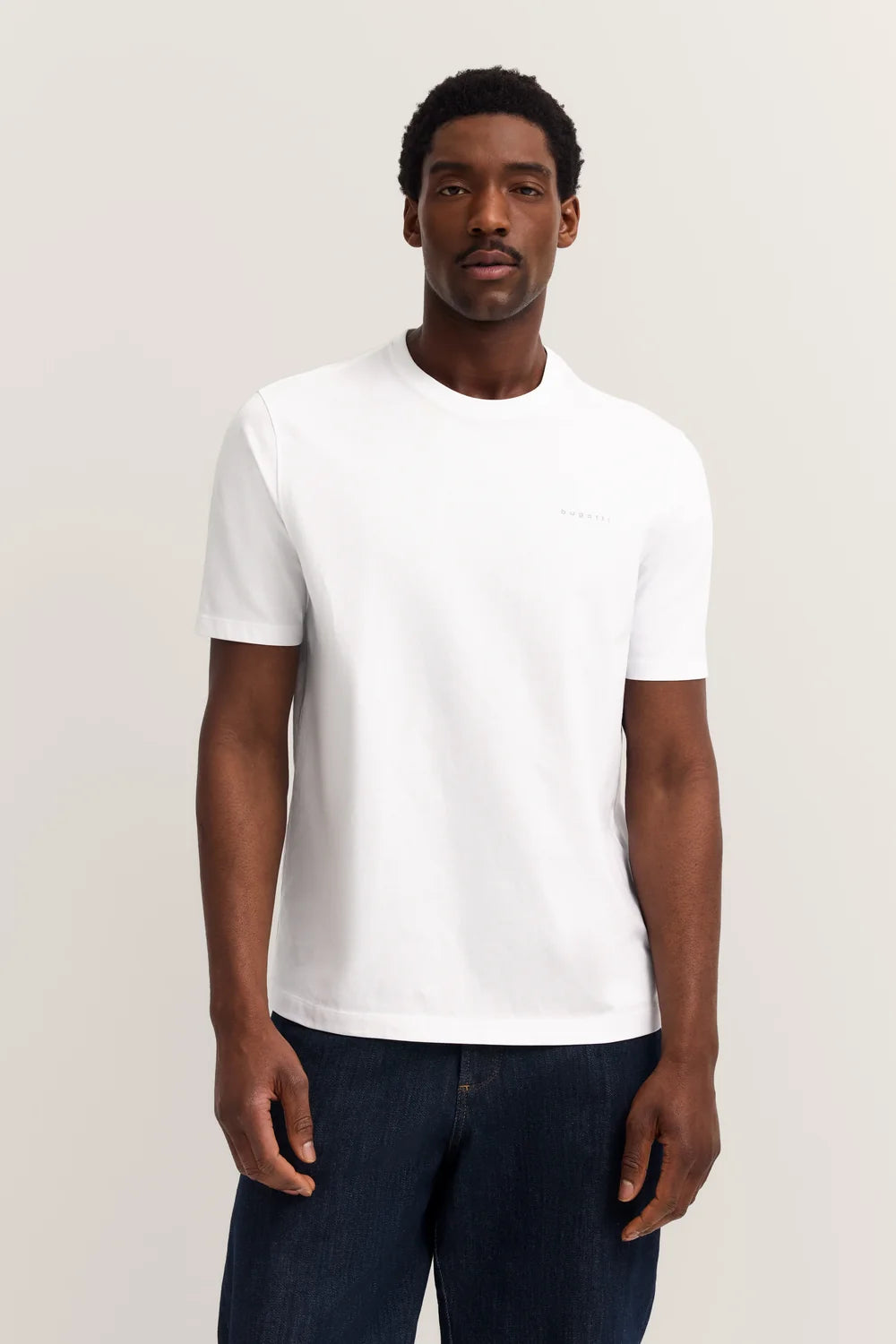 T-Shirt Chest Logo 100% Cotton - White