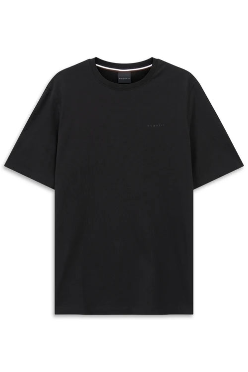 T-Shirt Chest Logo 100% Cotton- Black