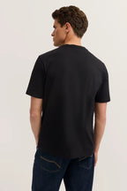 T-Shirt Chest Logo 100% Cotton- Black