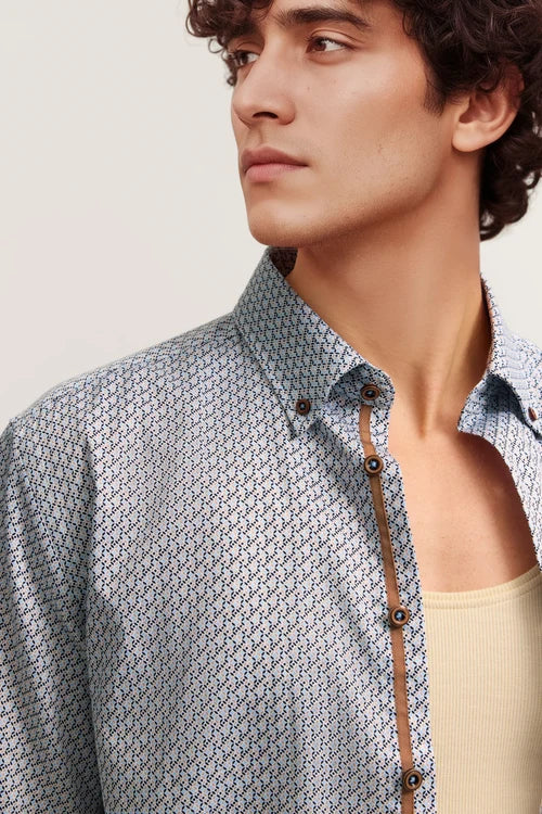Print Short-Sleeved Shirt