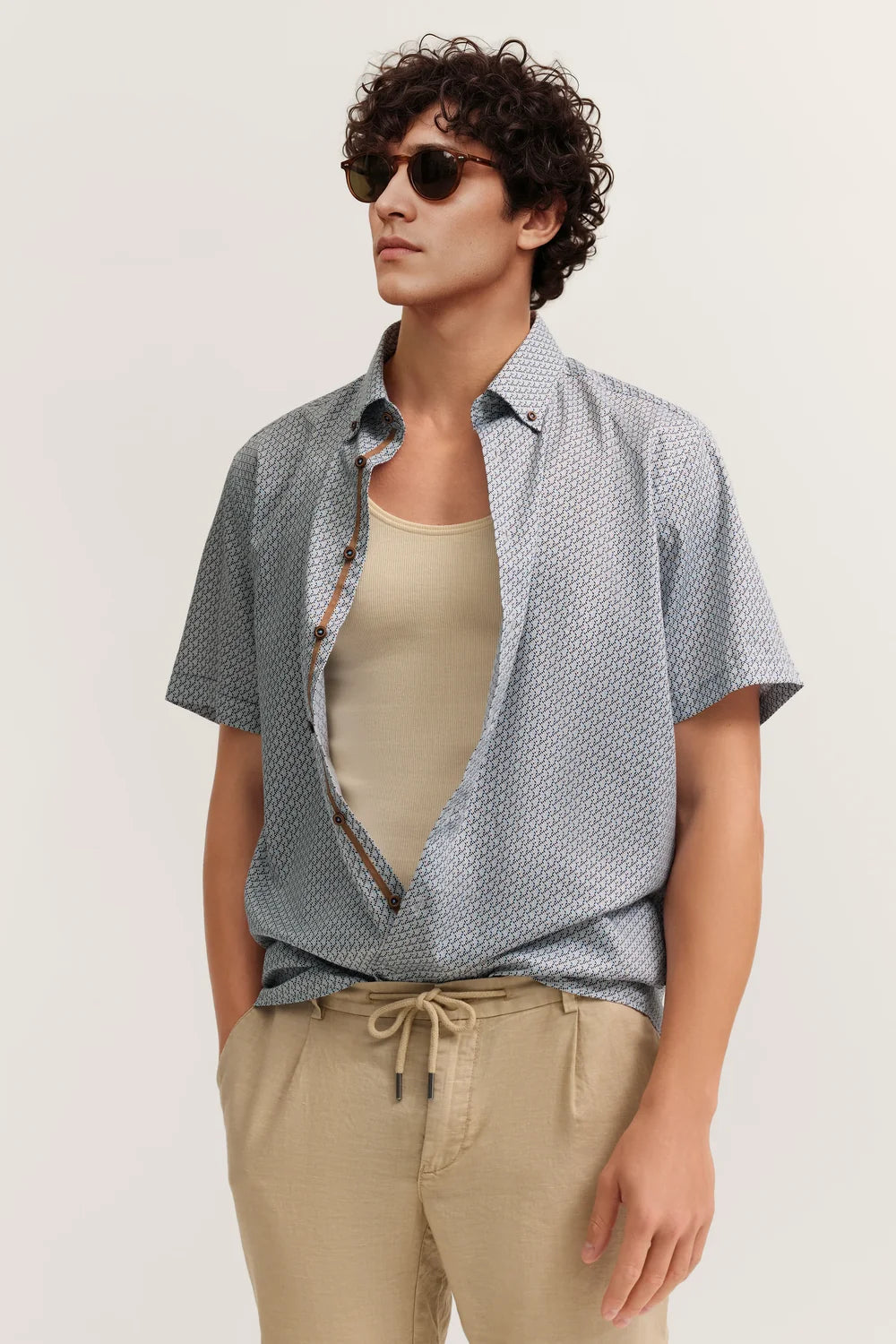 Print Short-Sleeved Shirt