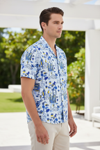 Cubist Print Short Sleeve Shirt
