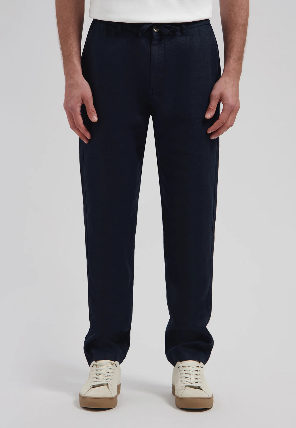James Linen Beach Pant - Navy