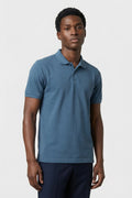 Bowie V-Neck Polo - Blue