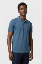 Bowie V-Neck Polo - Blue