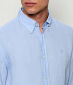 Regular-Fit Button-Down L/S Shirt in Linen