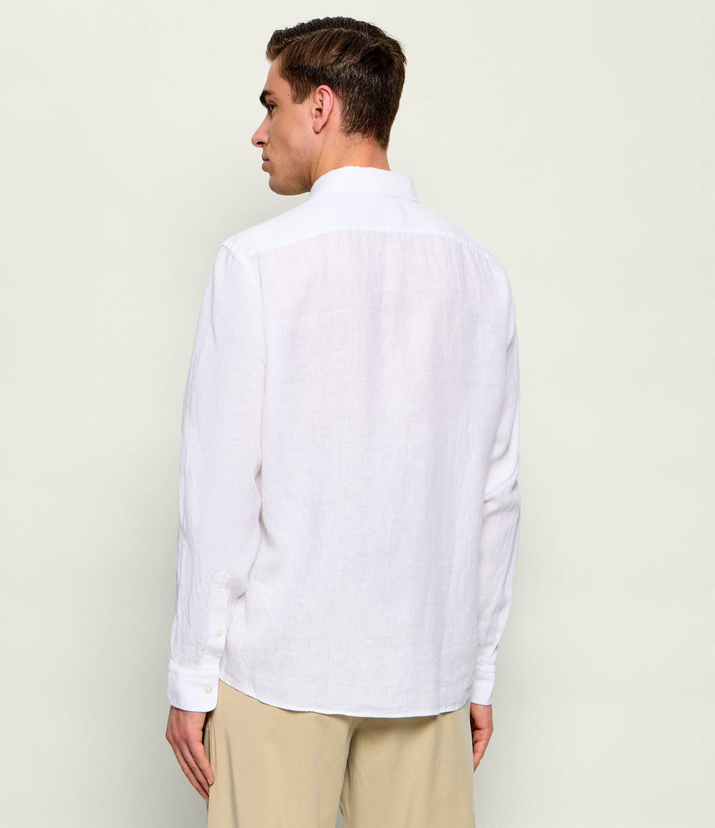 Regular-Fit Button-Down L/S Shirt in Linen