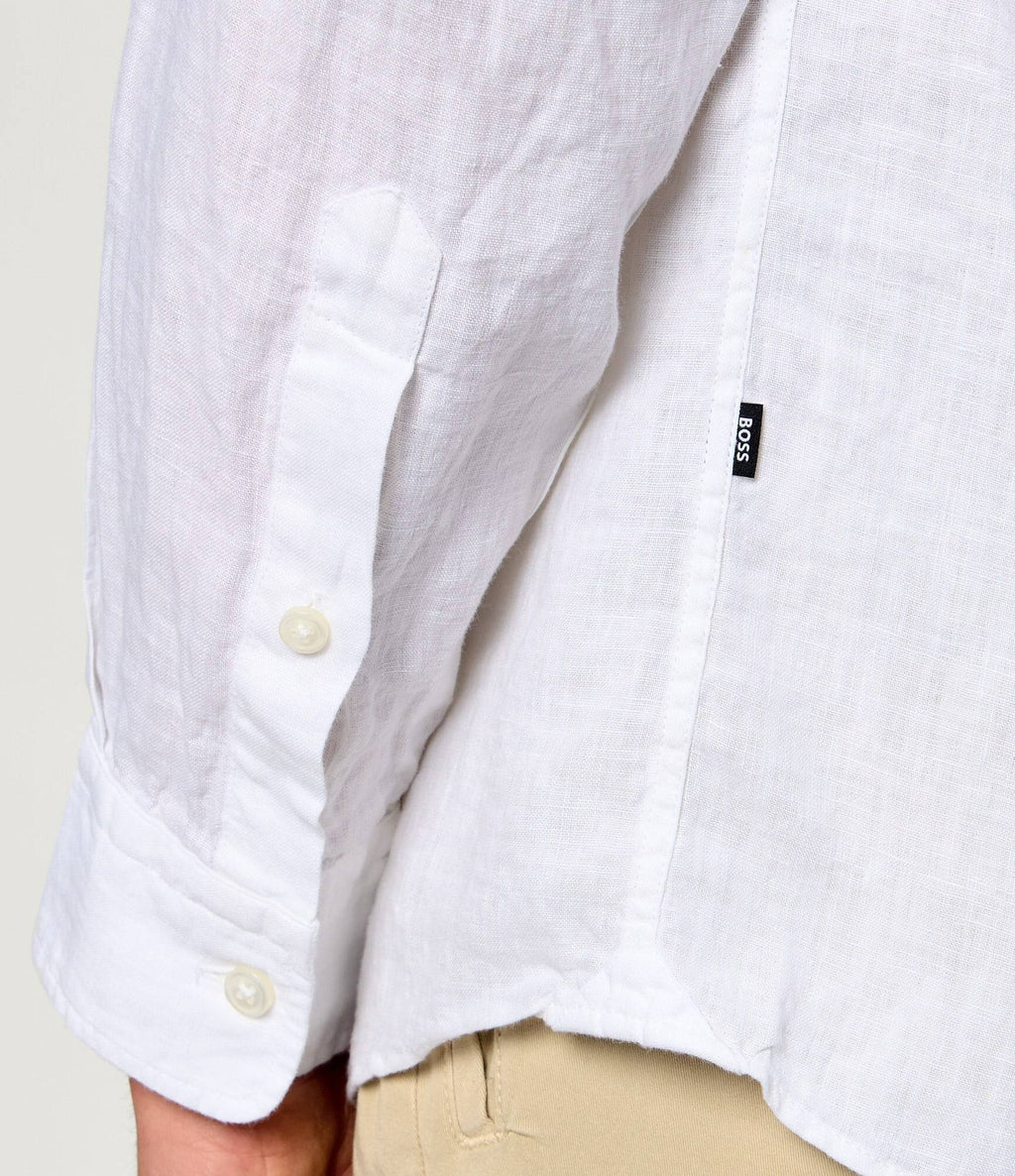 Regular-Fit Button-Down L/S Shirt in Linen