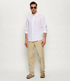 Regular-Fit Button-Down L/S Shirt in Linen
