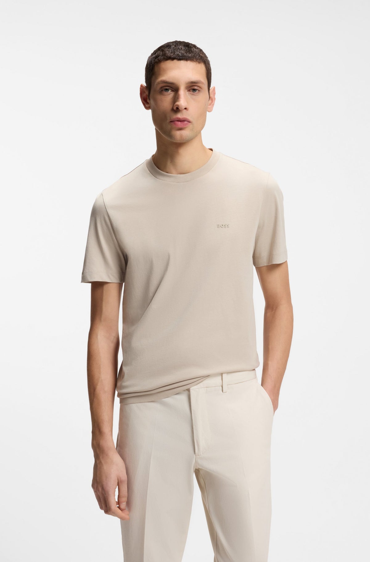 Cotton-Jersey T-Shirt with Logo Detail