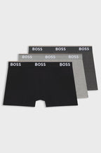 3-Pack Trunks -Black/Grey