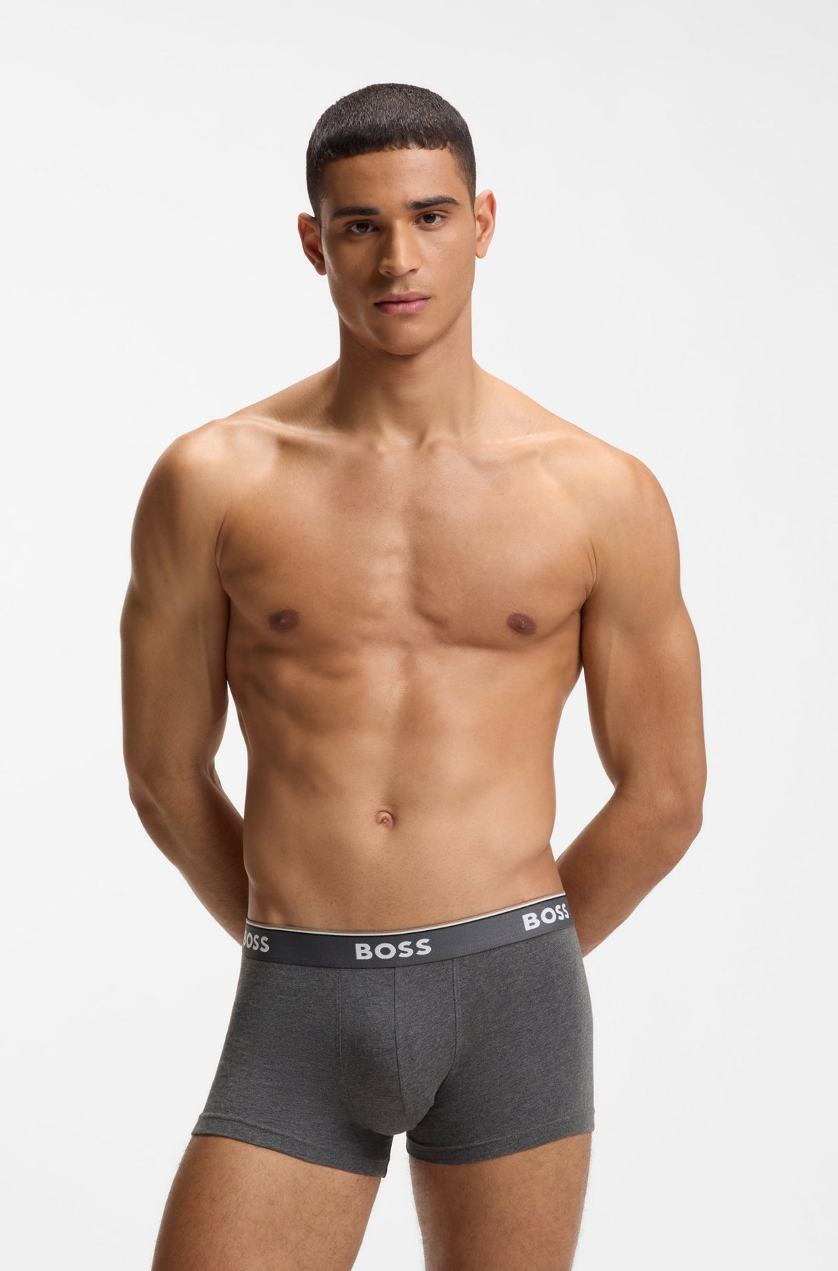 3-Pack Trunks -Black/Grey