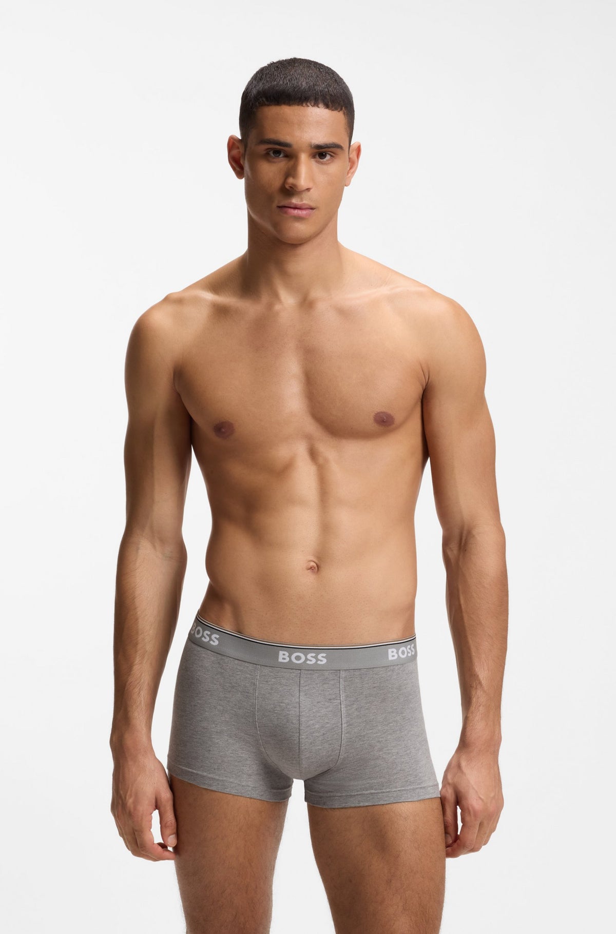 3-Pack Trunks -Black/Grey
