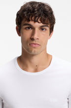 Three-Pack of Logo-Embroidered T-Shirts in Cotton