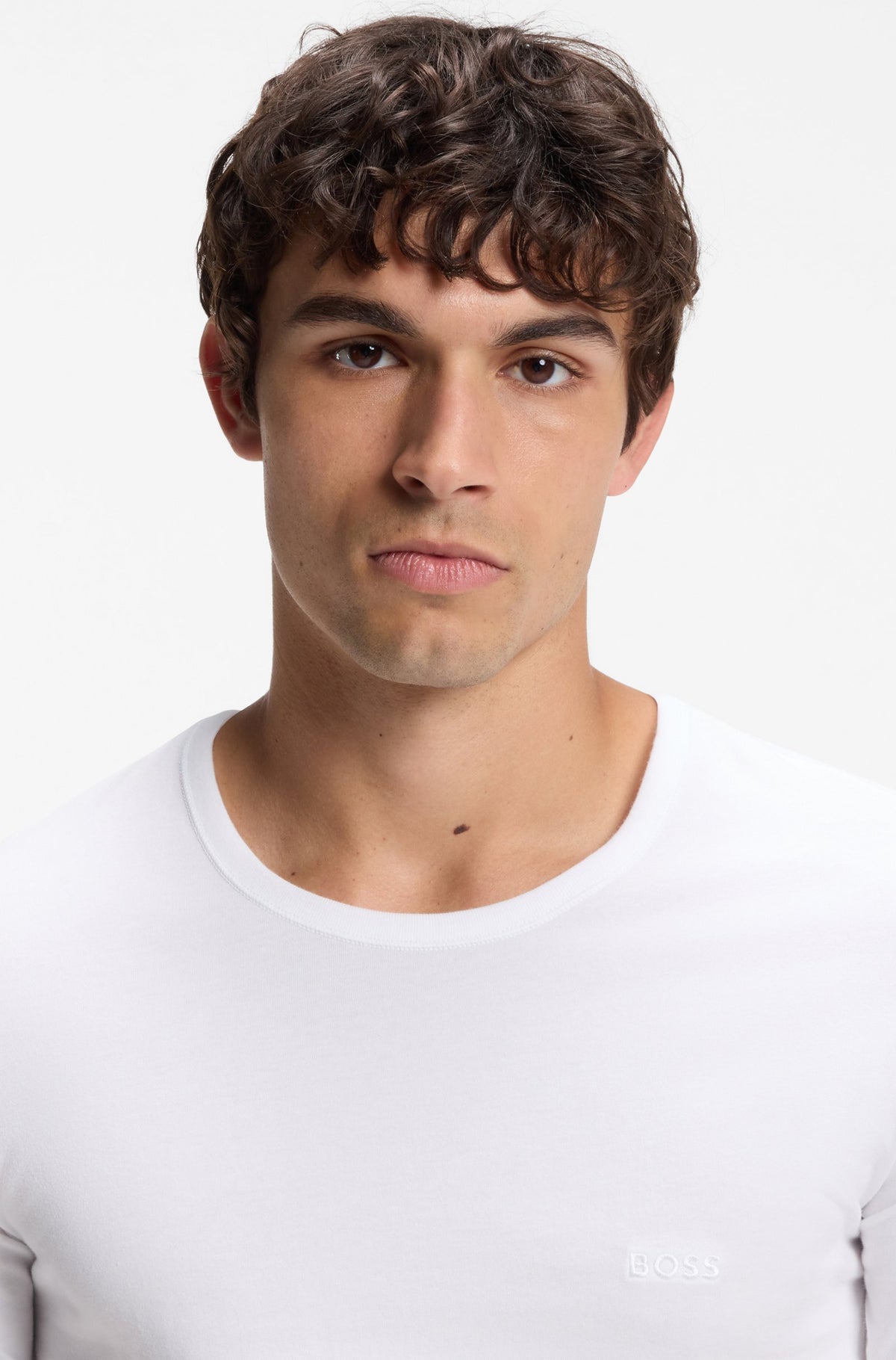 Three-Pack of Logo-Embroidered T-Shirts in Cotton