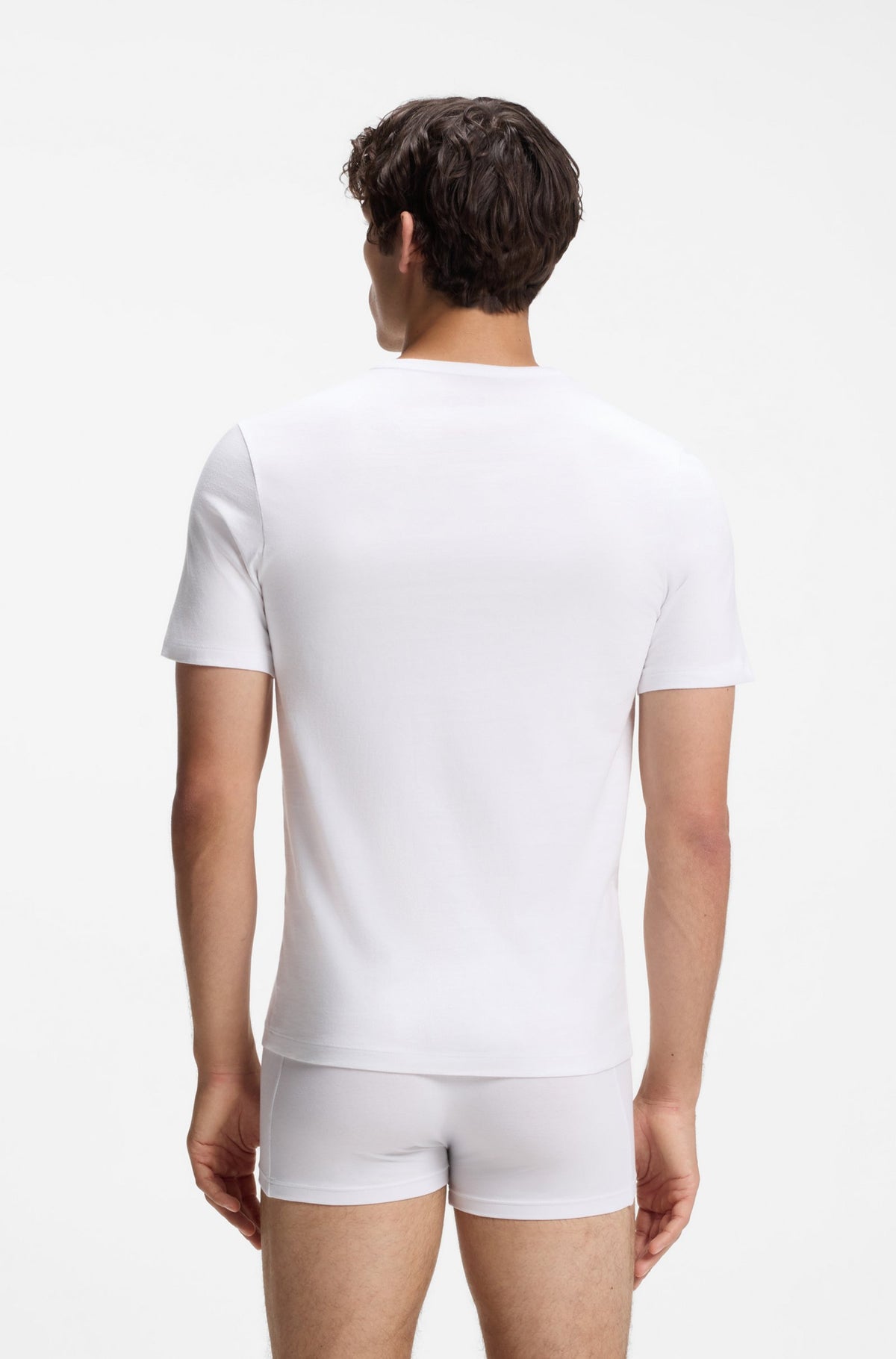 Three-Pack of Logo-Embroidered T-Shirts in Cotton