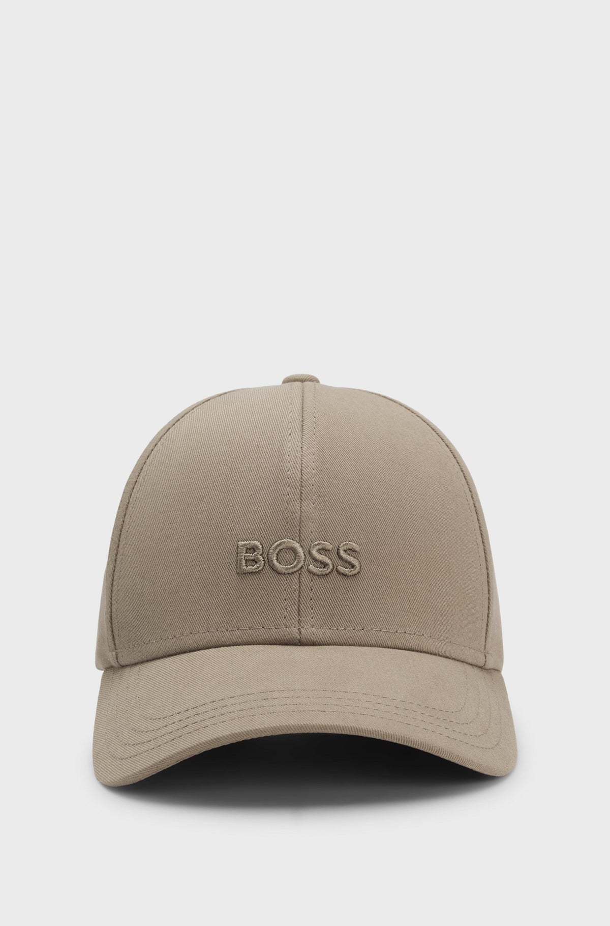 Cotton-Twill Cap with Embroidered Logo- One Size