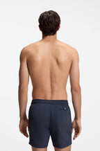 Quick-Drying Swim Shorts with Printed Logo