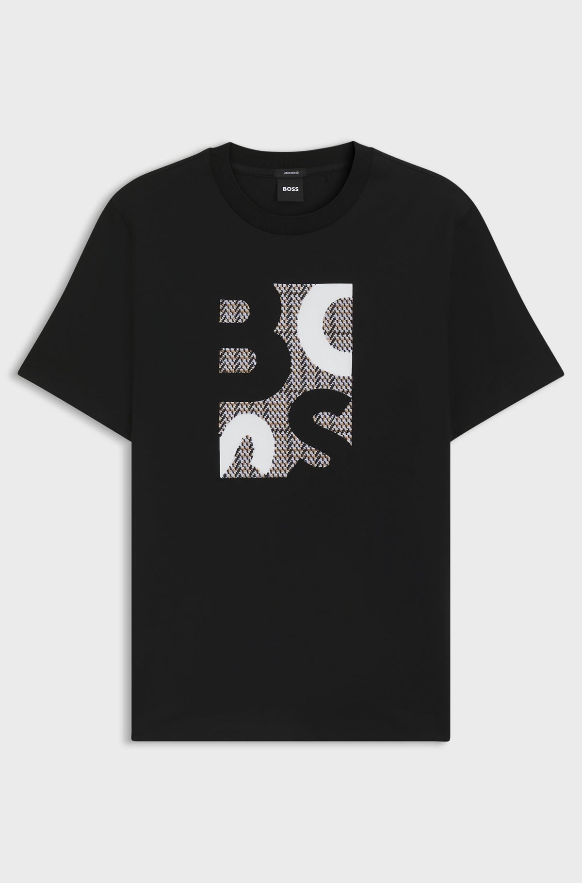 Mercerised-Cotton T-Shirt with Logo Artwork